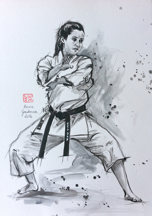 Carte Karate Art Painting